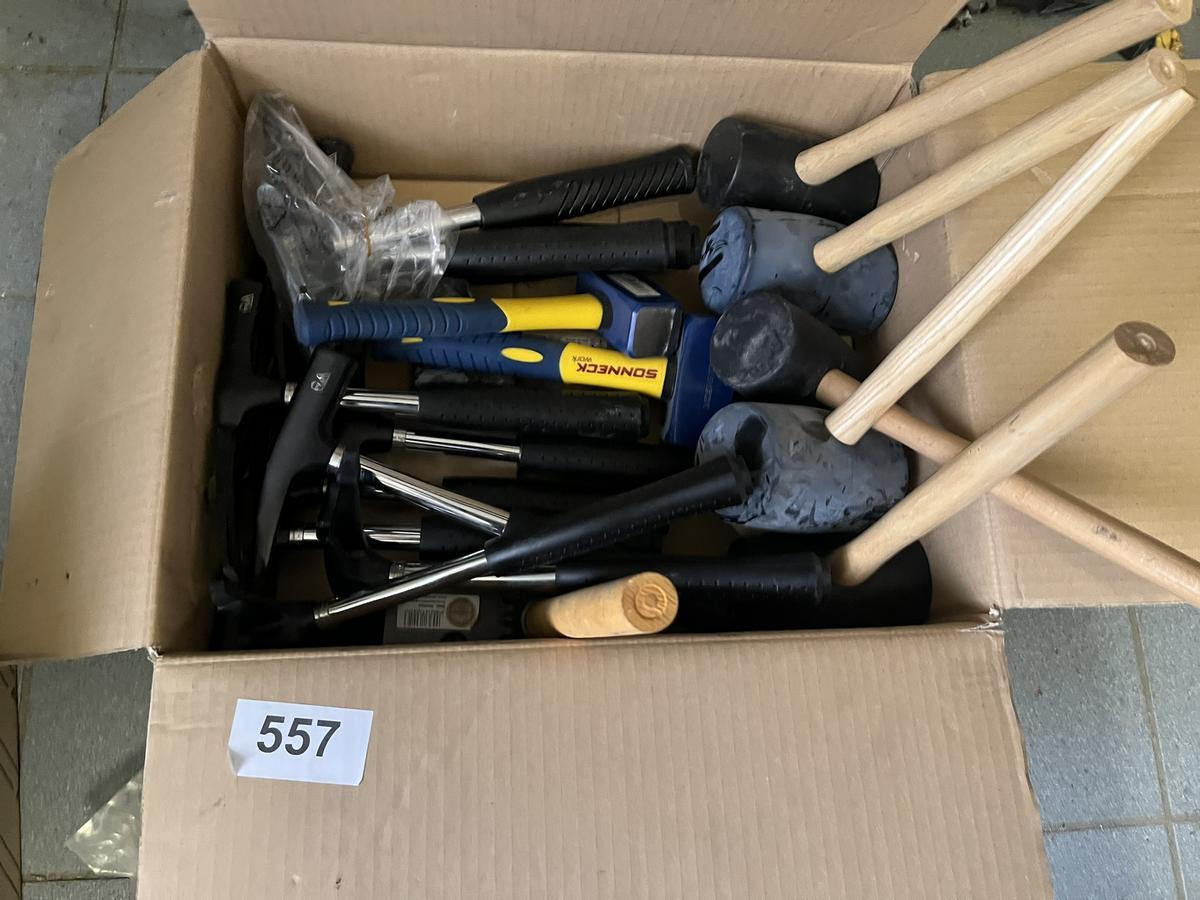 Posten Maurerhämmer , Kunsttsoffhämmer usw. fabriksneu