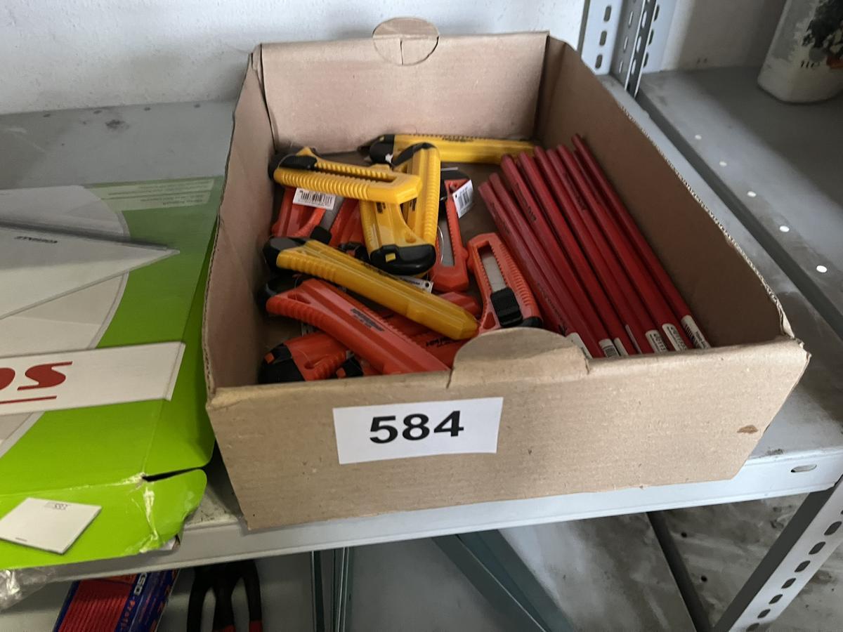 Posten Stanleymesser,Mauerstifte, usw. neu