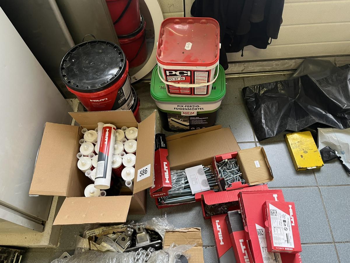 Großposten HILTI Material Firestop,Silikon,Fixmörtel usw