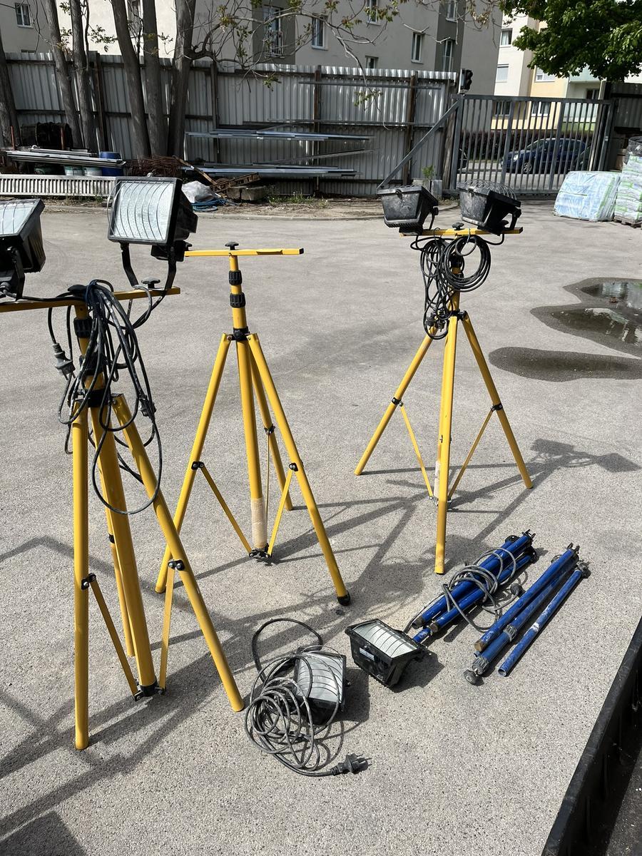 Großposten Stativ-Bauscheinwerfer