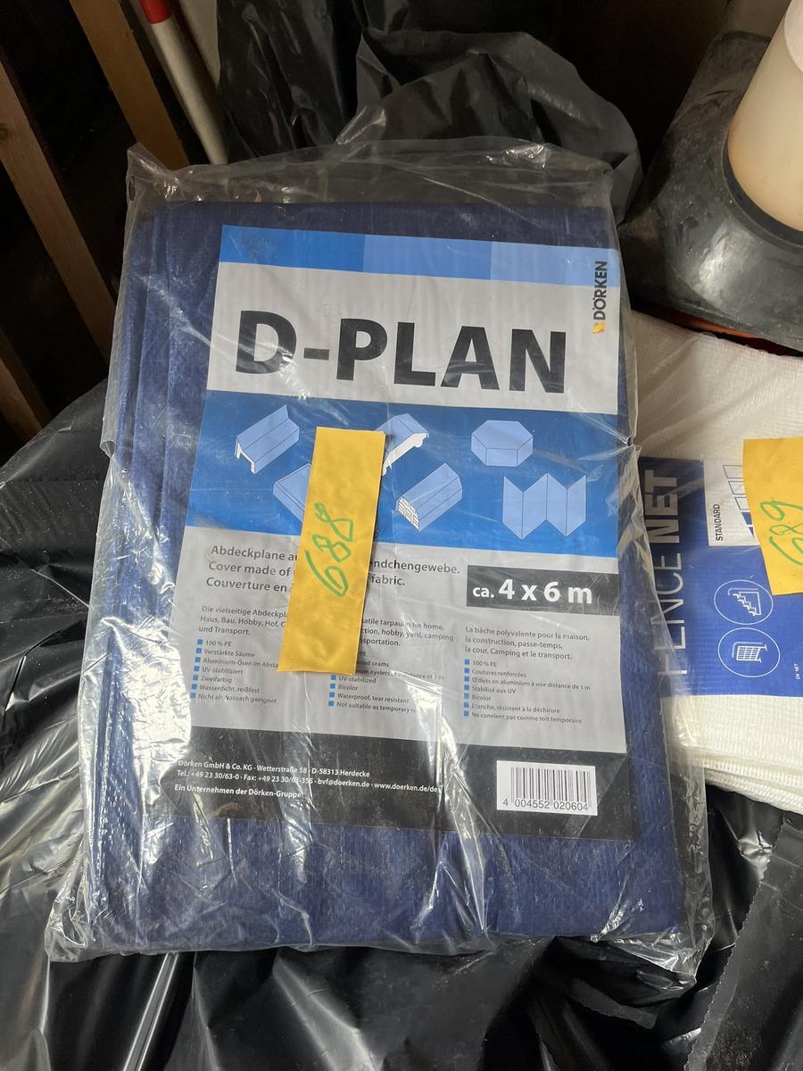 D Plan Abdeckplae 6 x 4 m neu
