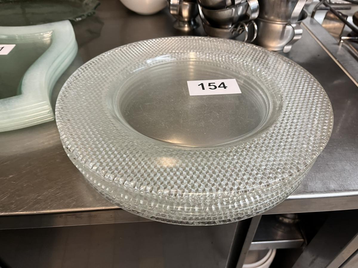 7 Stück Glasteller 34 cm