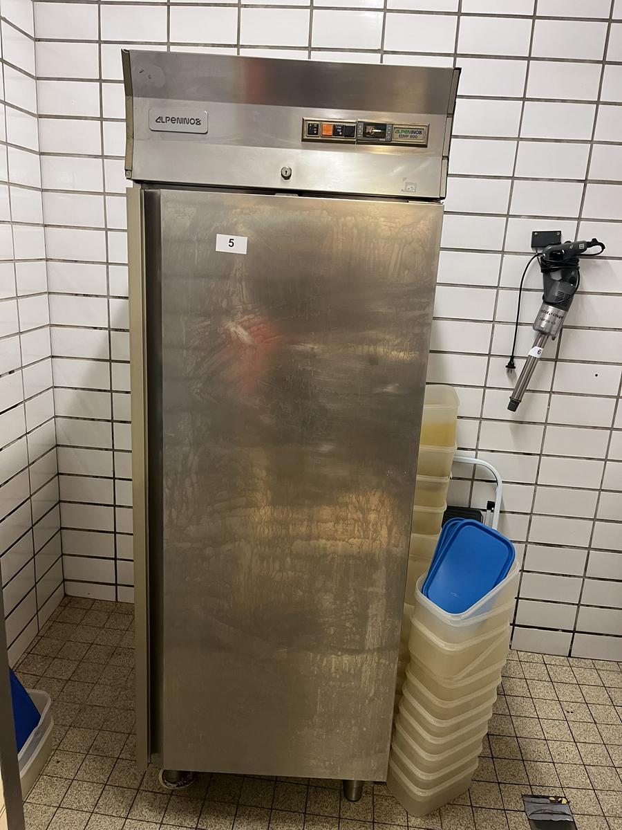 ALPINOS Kühlschrank Edelstahl ca. 72/78/206 cm