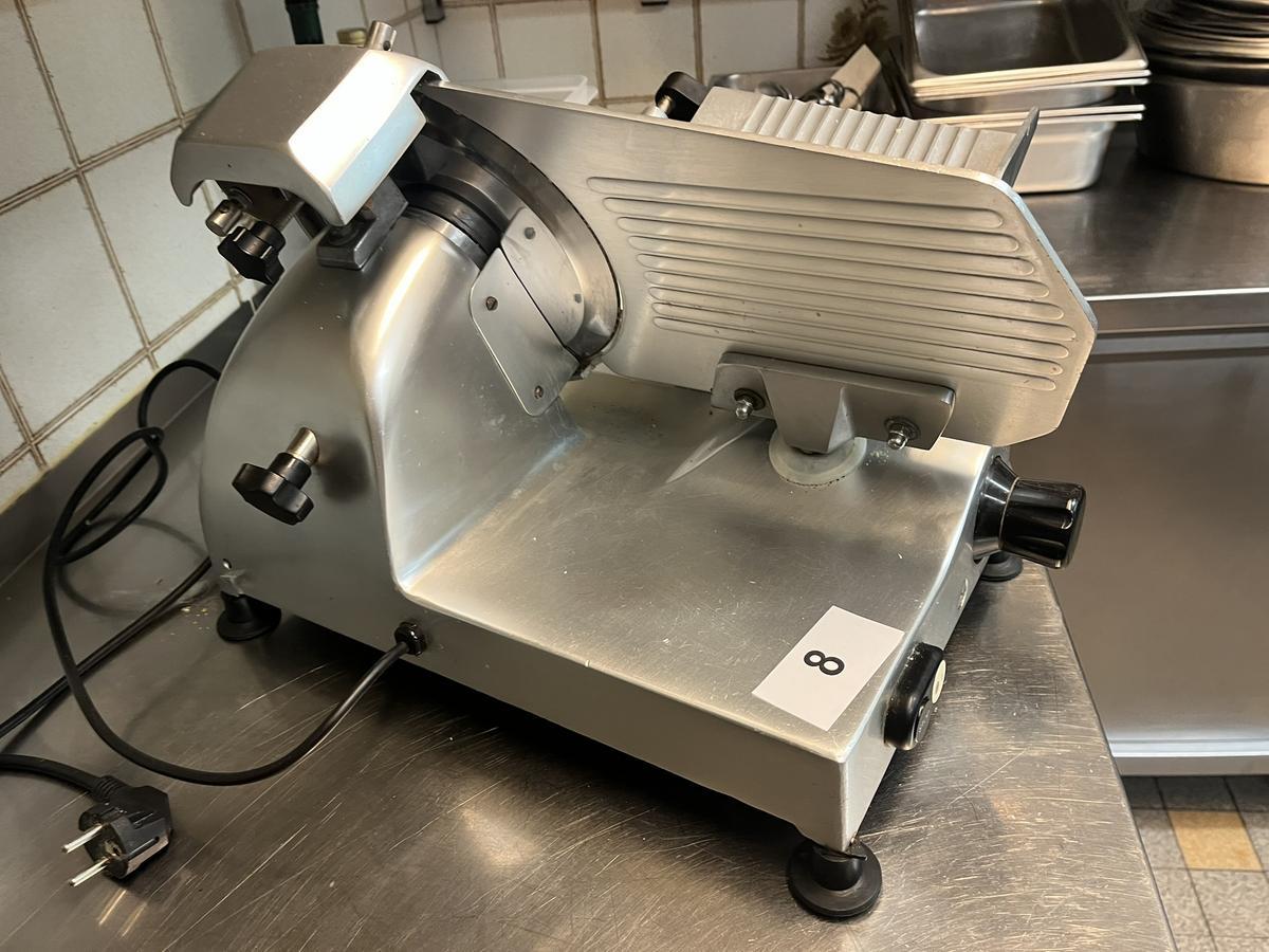 HENDI Aufschnittmaschine 200 mm Sägeblatt verstellbar
