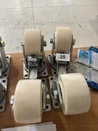 4 Stück Schwerlasttransportrollen 2x fix , 2 x drehbar 4 Stück Schwerlasttransportrollen 2x fix , 2 x drehbar