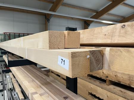 Posten Kanthölzer 7 Stk. 4 m 9/9 cm , 5 Stk. 3 m 7/4 cm Posten Kanthölzer 7 Stk. 4 m 9/9 cm , 5 Stk. 3 m 7/4 cm