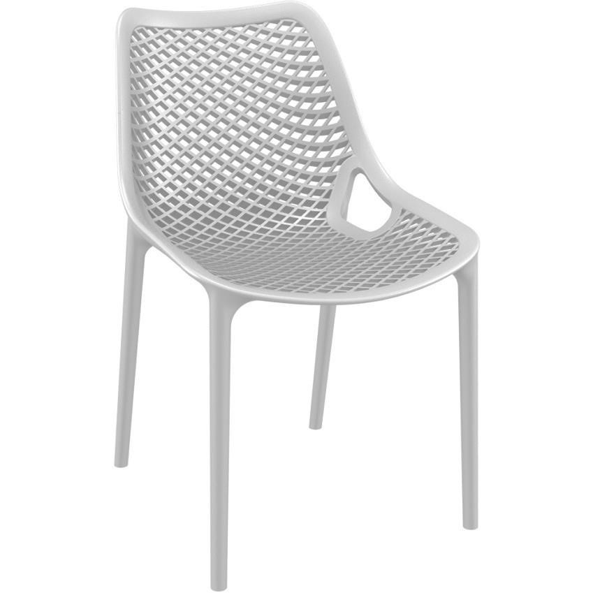 4 Stk. Outdoorsessel, weiß