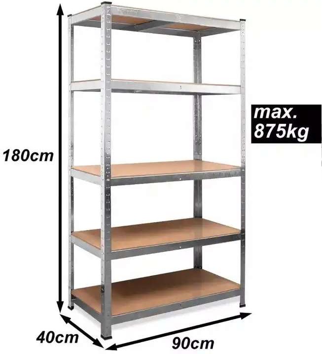 Schwerlastregal, zink, 90x40x180 cm?d=2025-05-15 04:48:48