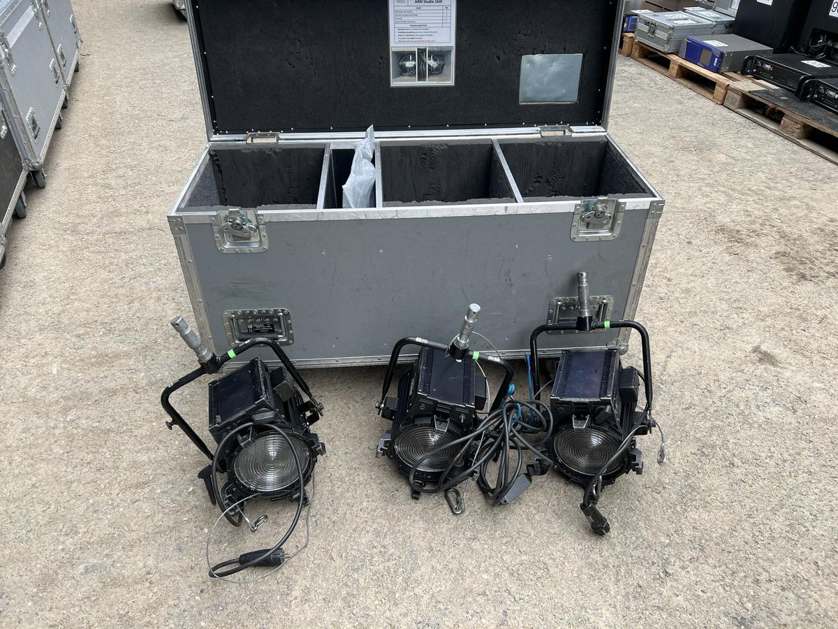 3x ARRI Studio 1000 black incl. case