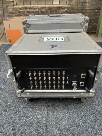 Chainmaster 24 Kanal Fernsteuerung für 3 x 8-fach Motorcontroller im Flightcase Chainmaster 24 Kanal Fernsteuerung für 3 x 8-fach Motorcontroller im Flightcase