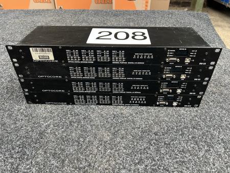 3 x Optocore DD32 + 1 x Optocore DD32E Audio-Glasfasermulticore Prozessoren 3 x Optocore DD32 + 1 x Optocore DD32E Audio-Glasfasermulticore Prozessoren