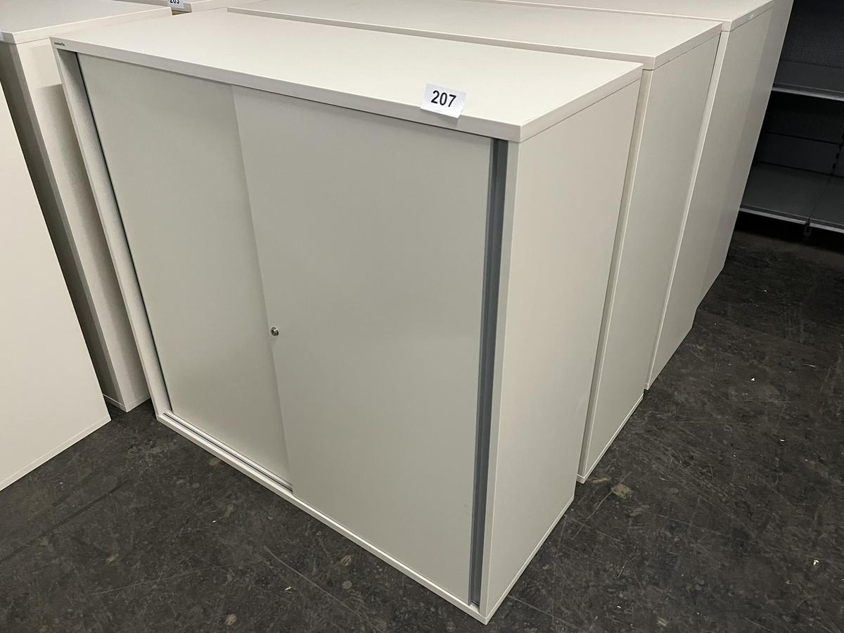 Neudörfler Aktenschrank 120/110 cm 3 Ordnerhöhen mit Schlüssel