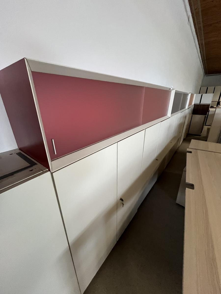 BENE Aktenschrankmodule 2 Stk.90/110 cm jeweils mit Doppeltüre plus Aufsatzelement ca. 180/154 cm