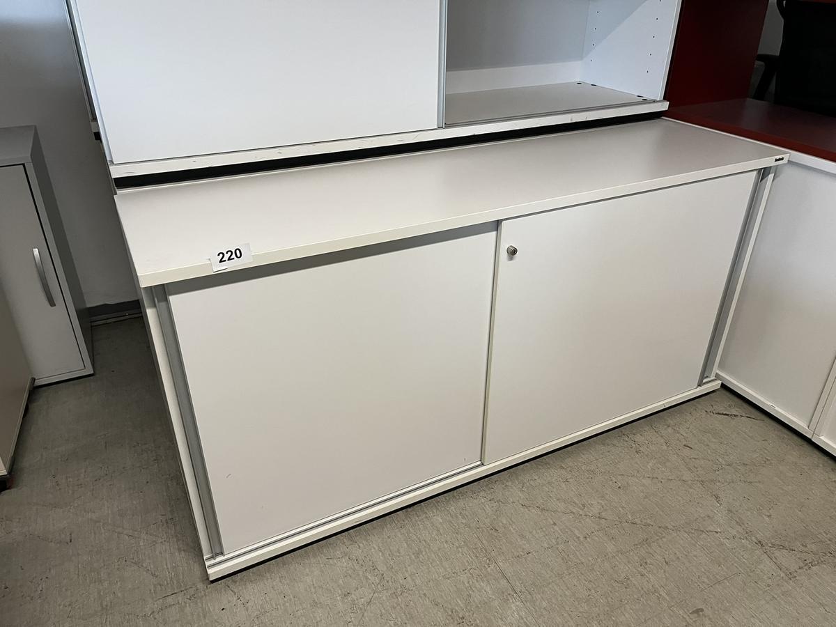 Aktenschrank 160/78 cm mit Schiebetüre 2 Ordnerhöhen