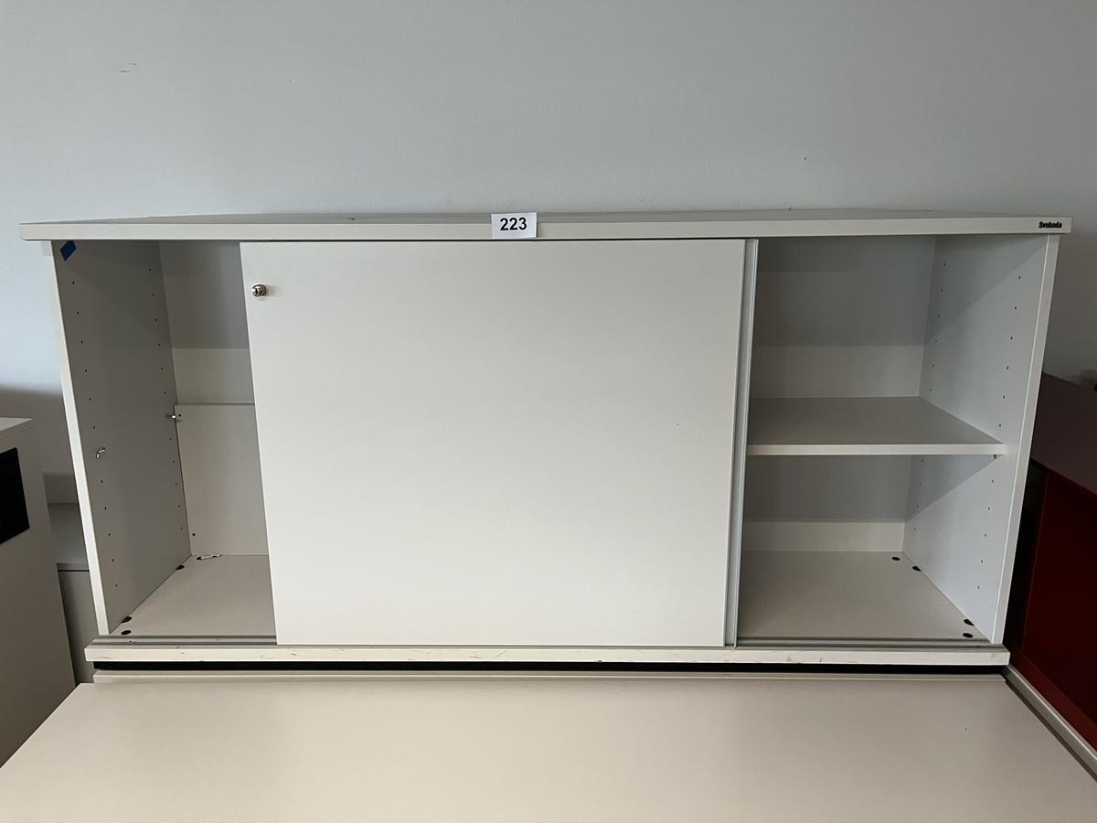 Aktenschrank 160/78 cm mit Schiebetüre 2 Ordnerhöhen