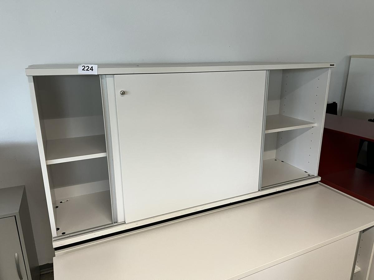 Aktenschrank 160/78 cm mit Schiebetüre 2 Ordnerhöhen