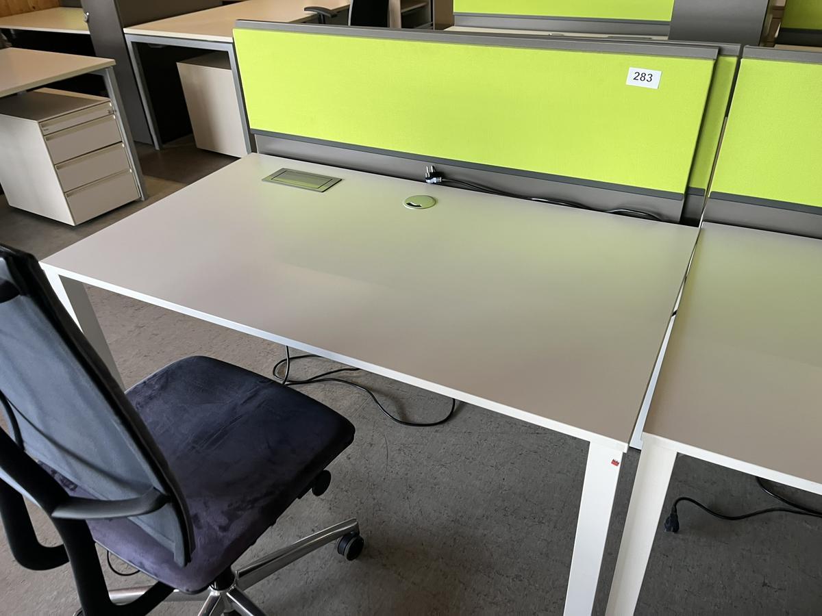 BLAHA Schreibtisch 140/80 cm mit Auszugsladencontainer