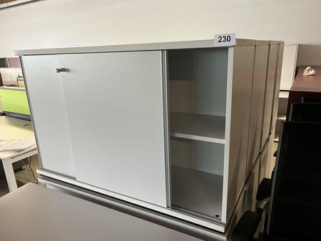 Aktenschrank 120/78 cm mit Schiebetüre 2 Ordnerhöhen Aktenschrank 120/78 cm mit Schiebetüre 2 Ordnerhöhen