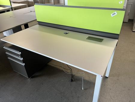 BLAHA Schreibtisch 160/80 cm mit Auszugsladencontainer BLAHA Schreibtisch 160/80 cm mit Auszugsladencontainer