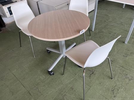 Teleskoptisch von 75-110 cm mit 3 Stühlen Teleskoptisch von 75-110 cm mit 3 Stühlen