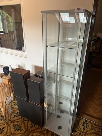 Glasvitrine mit 5 Fachebenen 40 x 35 x 165 cm Glasvitrine mit 5 Fachebenen 40 x 35 x 165 cm