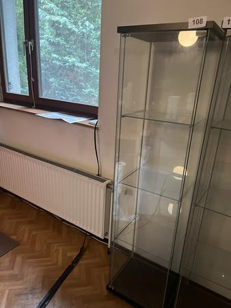 Glasvitrine mit 4 Fachebenen 40 x 35 x 150 cm Glasvitrine mit 4 Fachebenen 40 x 35 x 150 cm