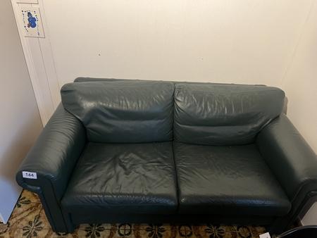 2-er Sitzsofa Leder Grün 2-er Sitzsofa Leder Grün