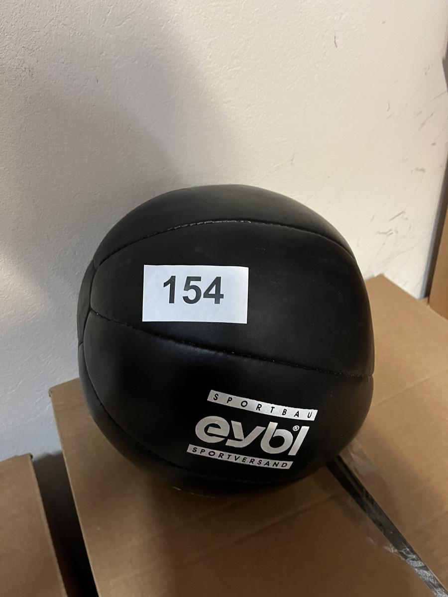 Medizinball 3 kg, Leder (Synthetik/Composit) schwarz