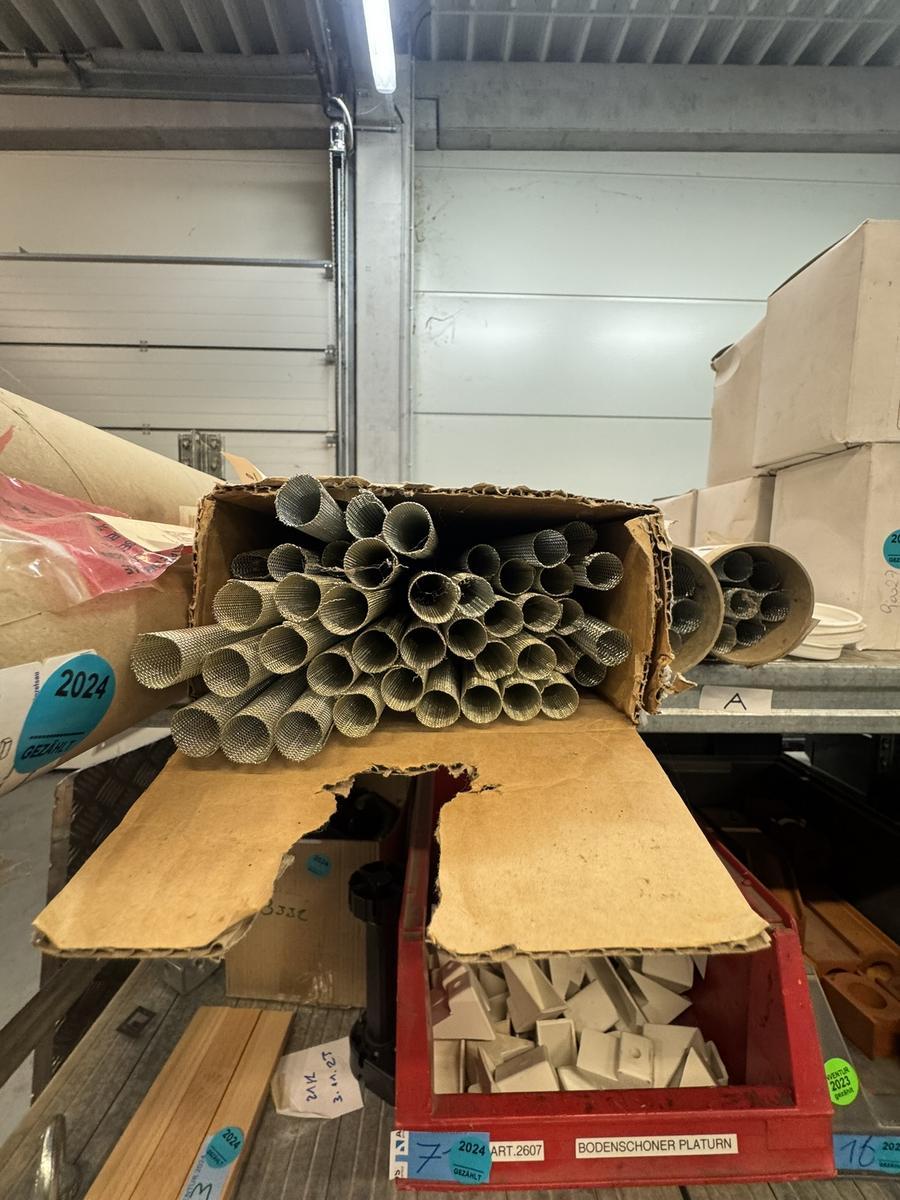 52 Stk. Metall-Siebhülsen 14x1000mm für M8/M10