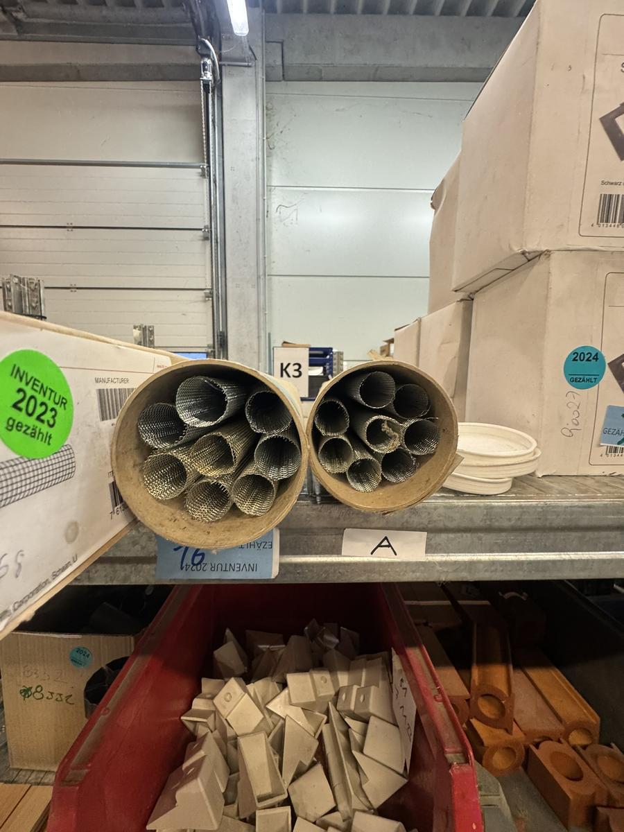 17 Stk. Metall-Siebhülsen 20x1000mm für M12/M16