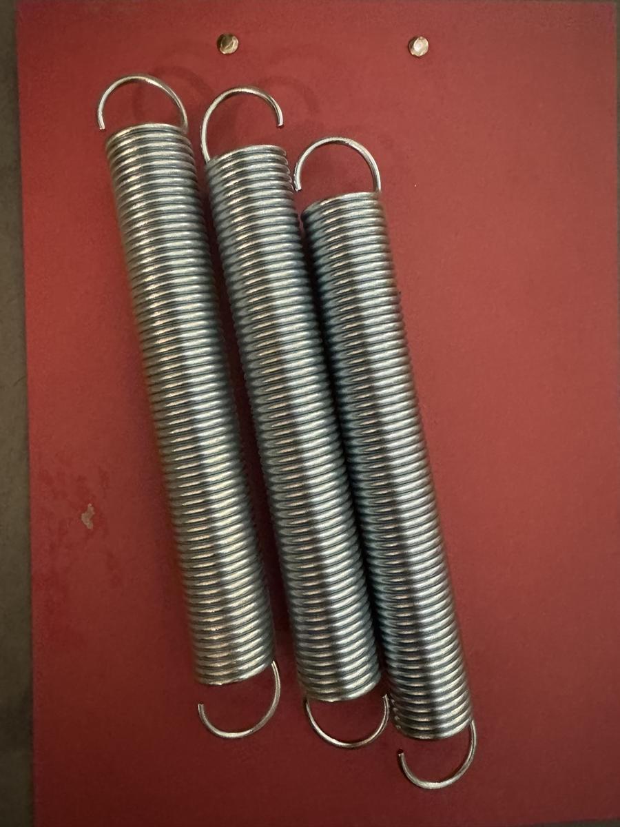 3 x 3 Stk. Stahlfeder 235x30mm, für Minitramp Fußstütze und Grand Master Rahmenspannung