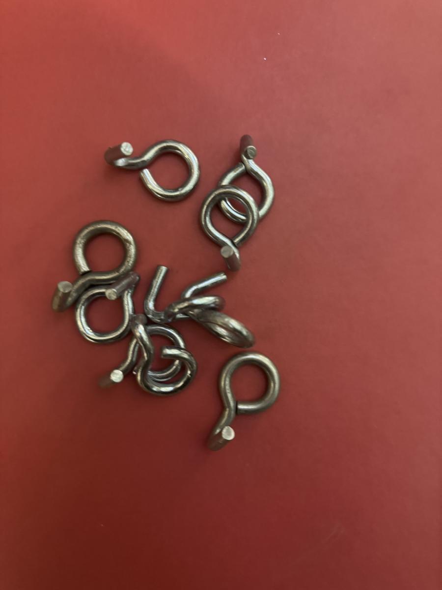3 x 10 Stk. Haken für Gummikabel, Modell Nissen-Minitramp