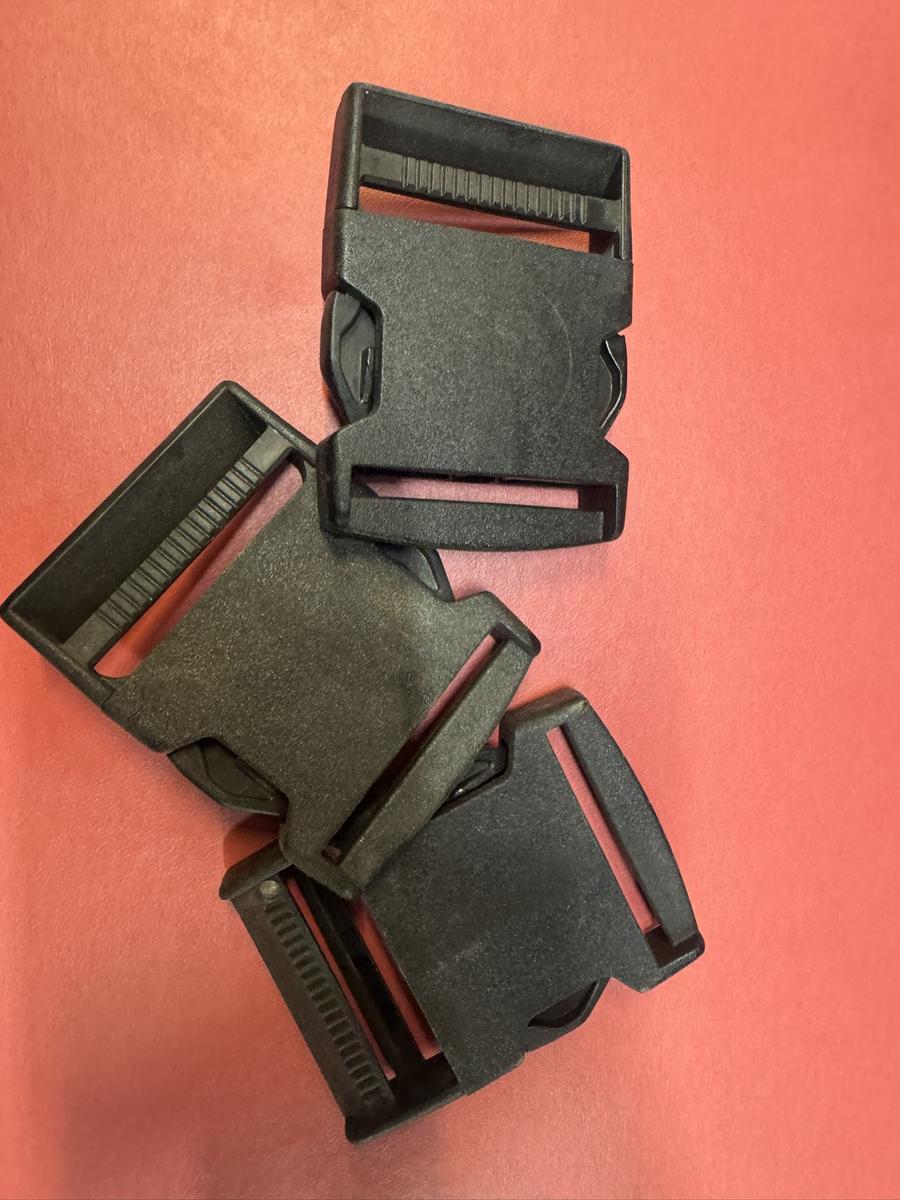 3 x 3 Garn. Steckschnalle für Anhängegurt 50mm