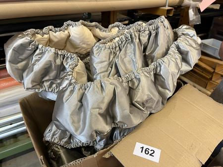 Rahmenabdeckung fr Trimilin 102cm mit 6 Standfen, grau