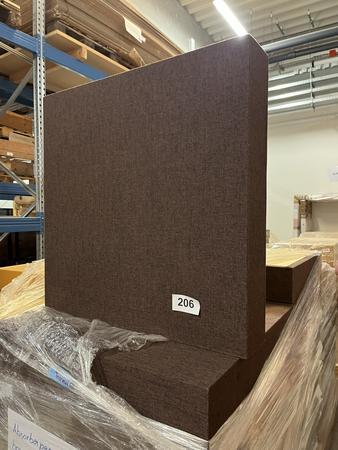 20 Stck Absorberpaneele, braun, 16 x mit Fuss, 4 x ohne Fuss