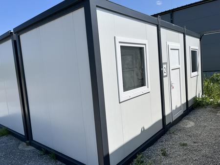BÜROCONTAINER ca.600x240 cm 1 Außentüre, 2 Stk.PVC Fenster 100x100 cm ,PVC Boden,Elektroinstallation,RAL 7016/9002,neuwertig BÜROCONTAINER ca.600x240 cm 1 Außentüre, 2 Stk.PVC Fenster 100x100 cm ,PVC Boden,Elektroinstallation,RAL 7016/9002,neuwertig