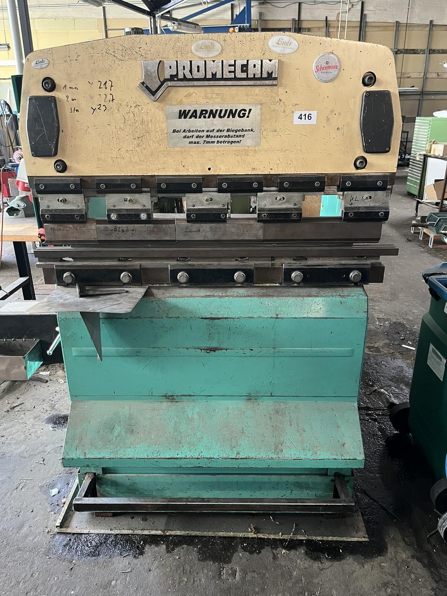 Promecam Biegemaschine RG2512, 120cm Arbeitsbreite, max. 5mm, mit Werkzeug?d=2025-06-18 12:12:39