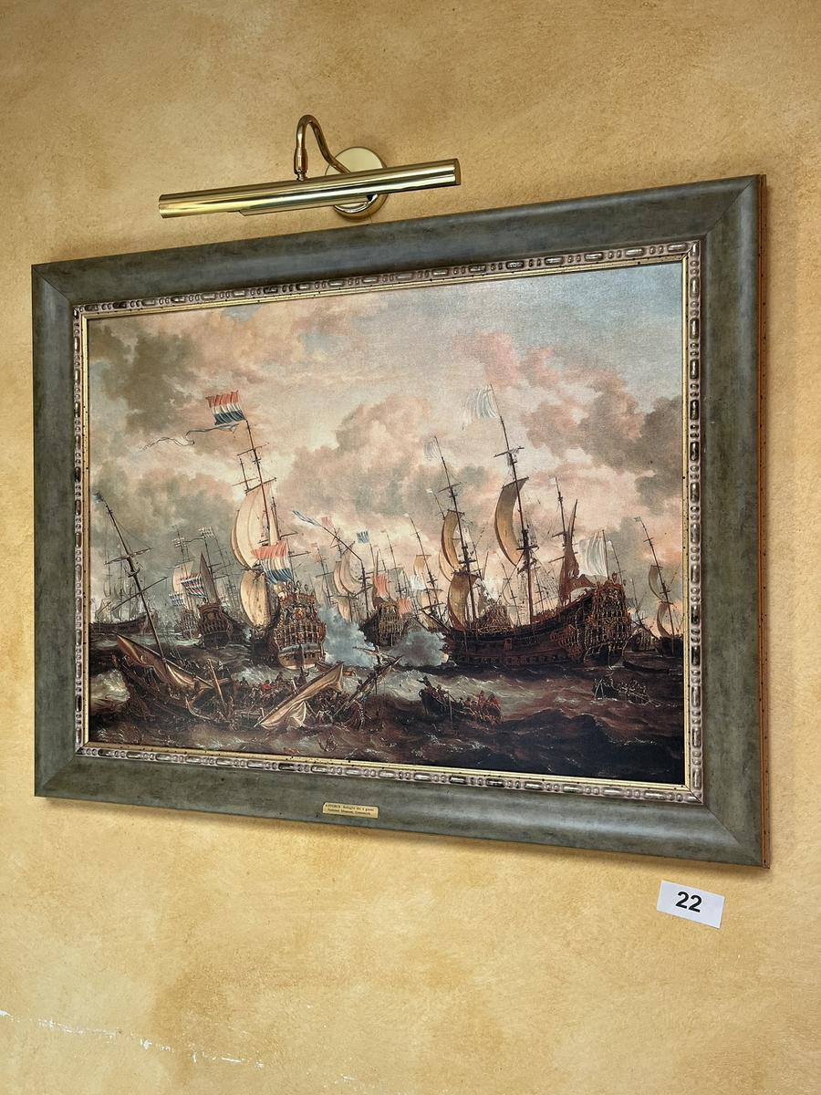 Wandbild A.STROCK MATIOMAN Nat.Mus- Greenwich 95/78 cm mit Beleuchtung