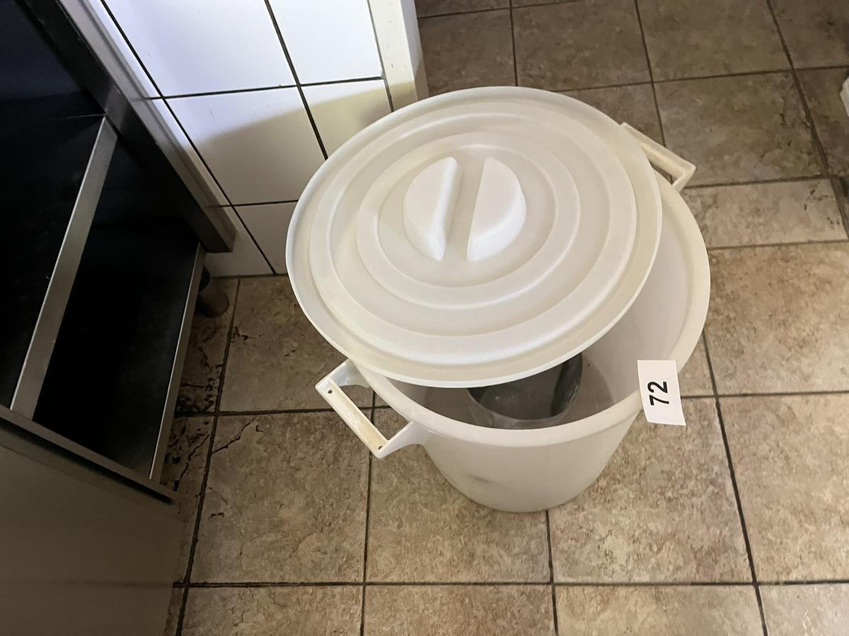 Mehlbehälter 50 cm - 40 cm Durchmesser mit Schaufel/Deckel