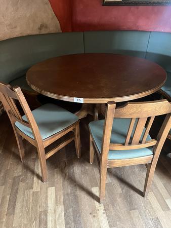 Massivholztisch 140 cm rund mit 2 Stühlen Massivholztisch 140 cm rund mit 2 Stühlen