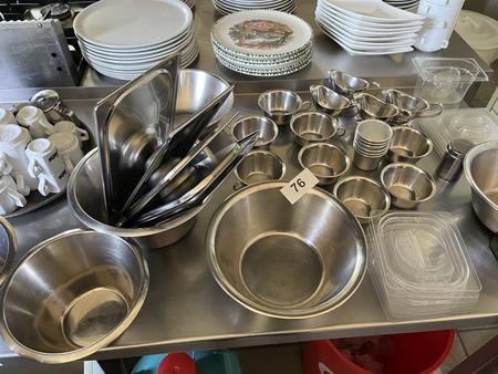 Großposten Kochschüsseln,Saucieren , GN Deckel usw Großposten Kochschüsseln,Saucieren , GN Deckel usw