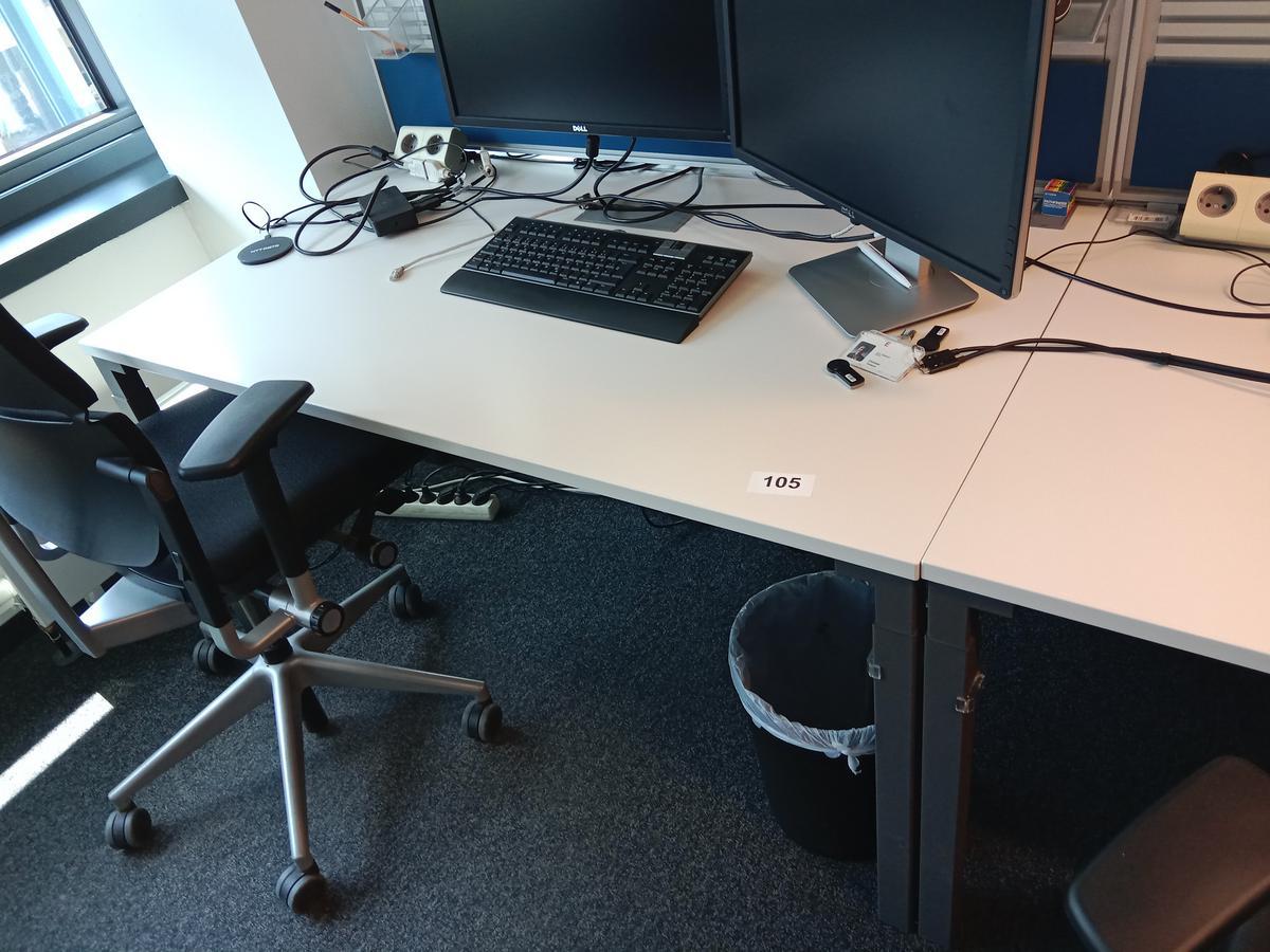 Steelcase Schreibtisch 120/80 cm