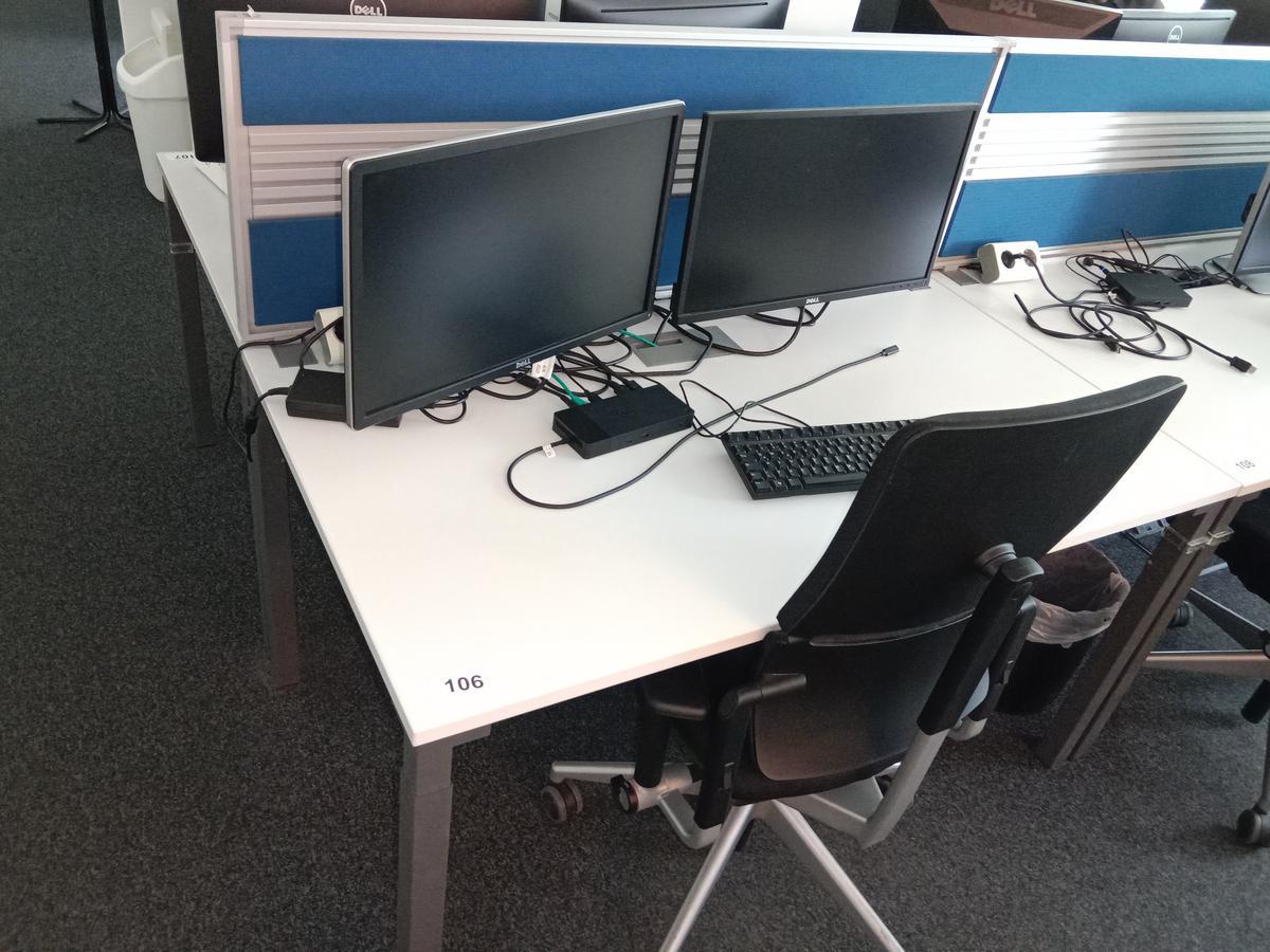 Steelcase Schreibtisch 12080 cm mit Rückwand