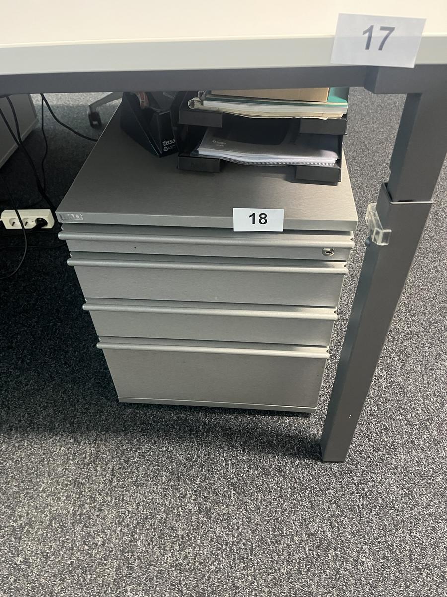 Rollcontainer 54/60 cm mit Auszugsladen