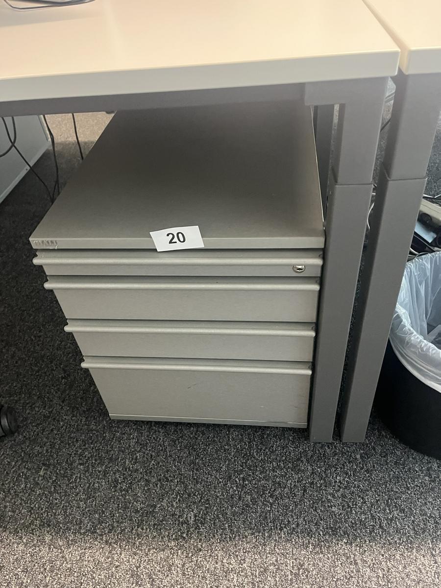 Rollcontainer 54/60 cm mit Auszugsladen