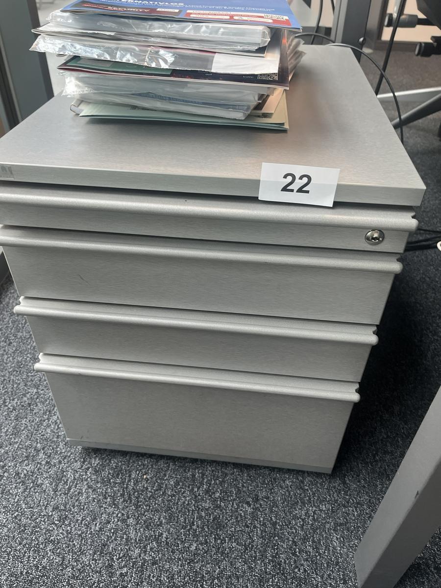 Rollcontainer 54/60 cm mit Auszugsladen