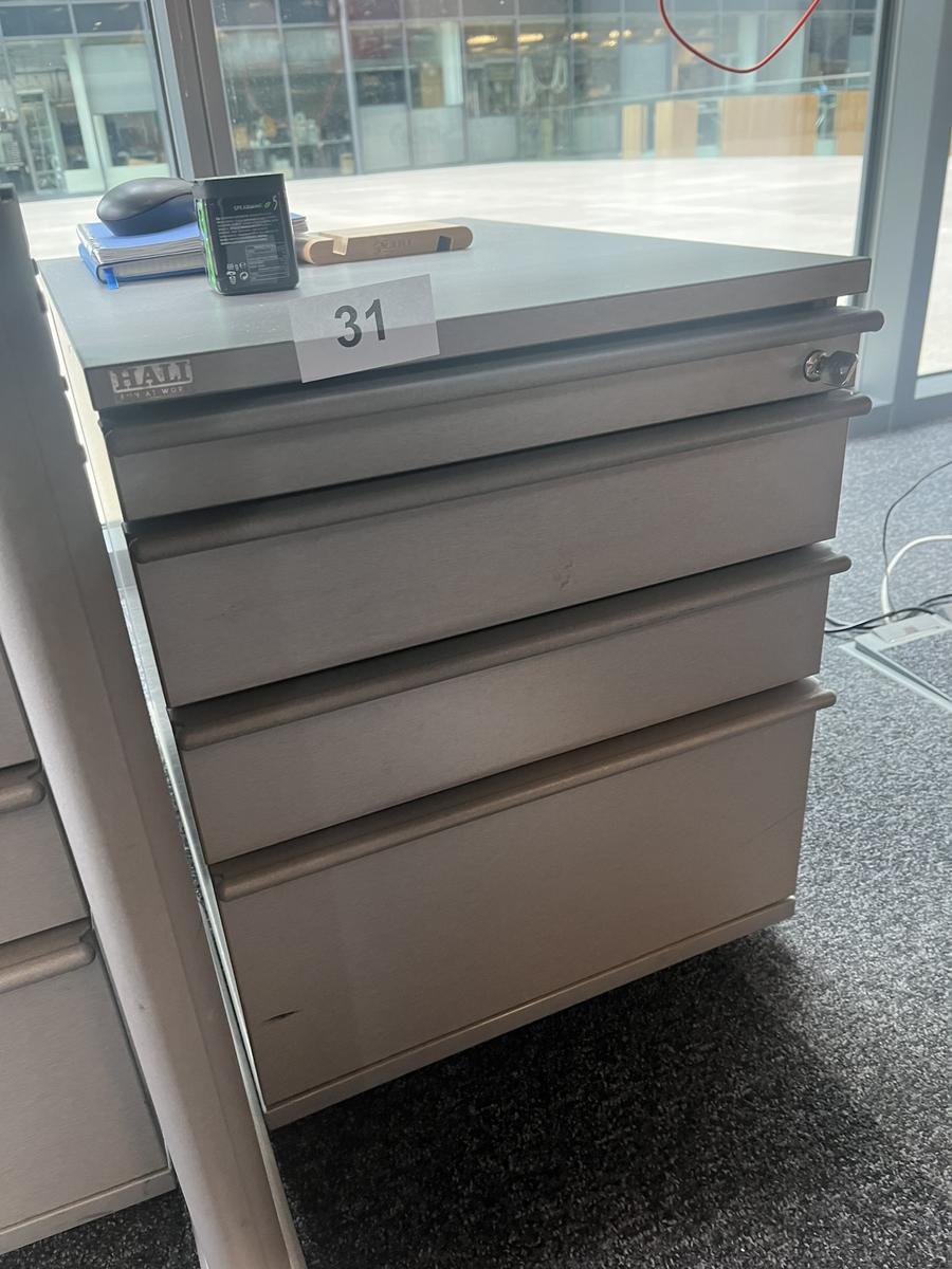 Rollcontainer 54/60 cm mit Auszugsladen