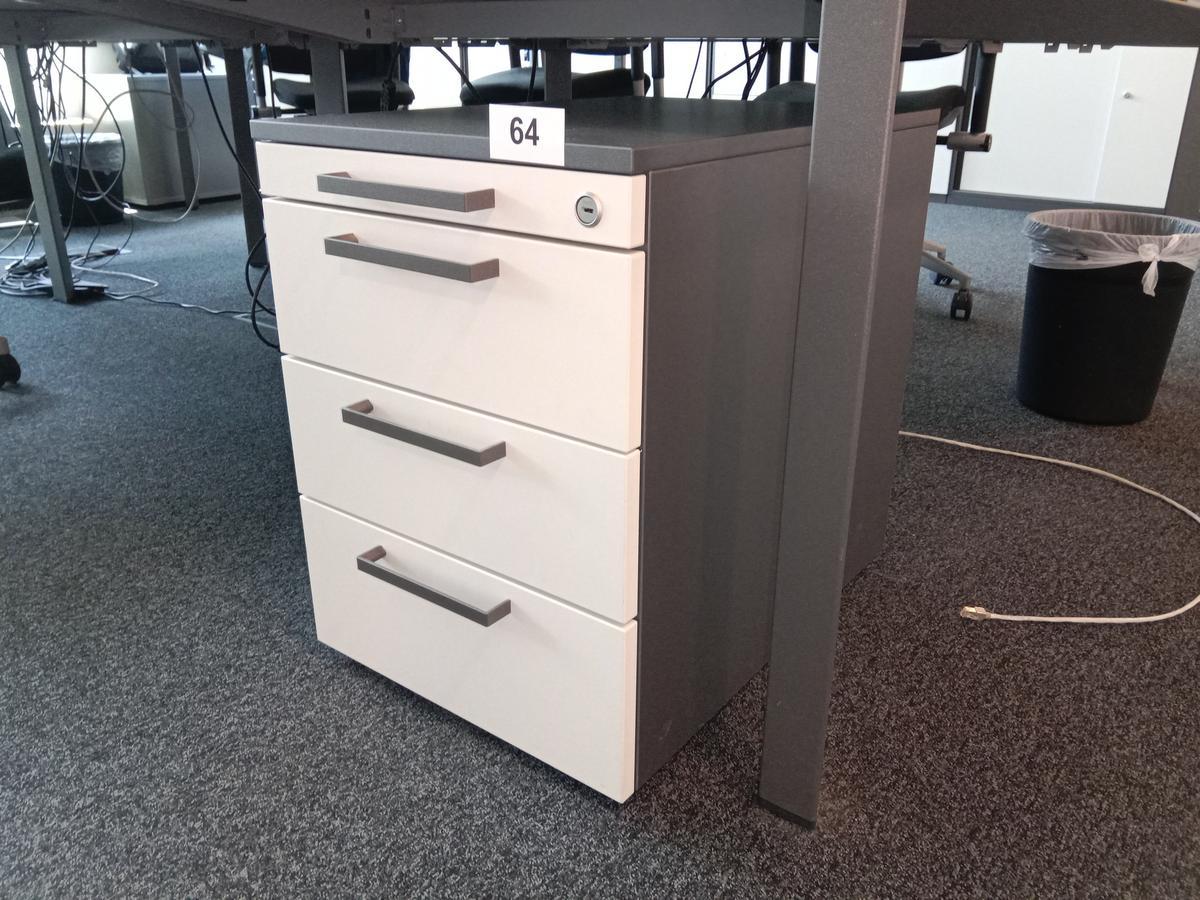 Rollcontainer 54/60 cm mit Auszugsladen
