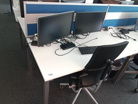 Steelcase Schreibtisch 12080 cm mit Rückwand