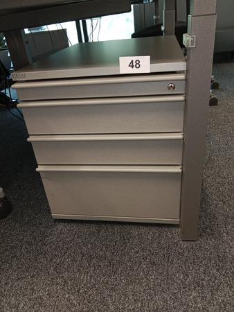 Rollcontainer 54/60 cm mit Auszugsladen
